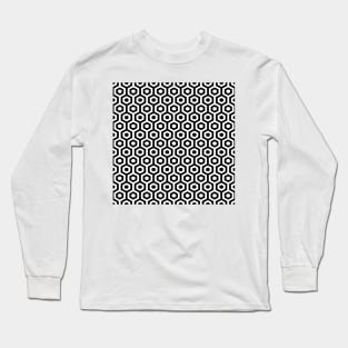 hexagonal geometric pattern Long Sleeve T-Shirt